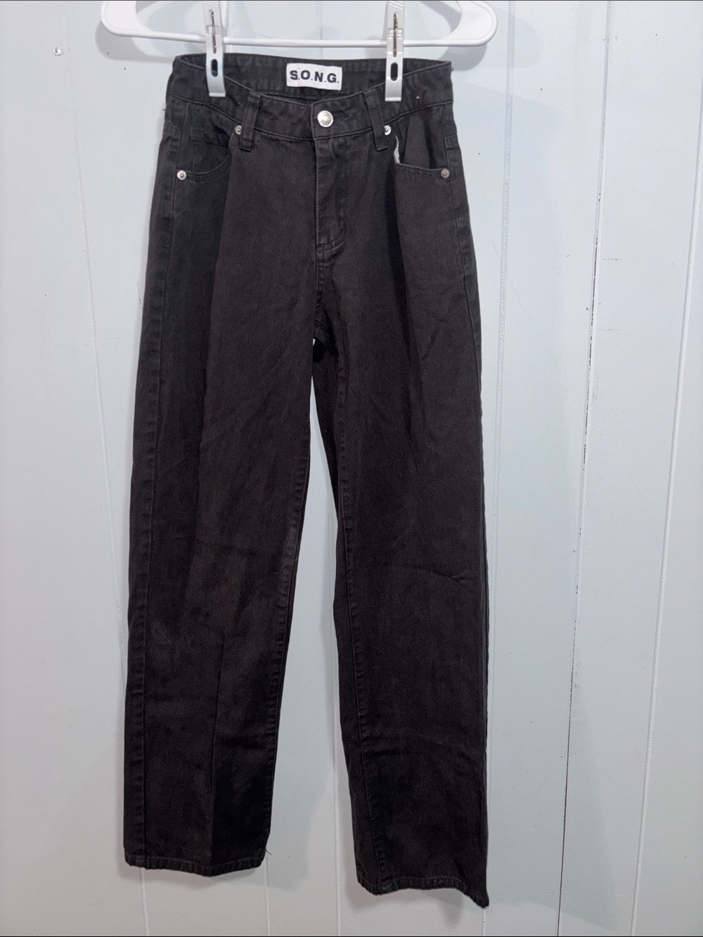 S.O.N.G. Charcoal Gray High-Rise Jeans